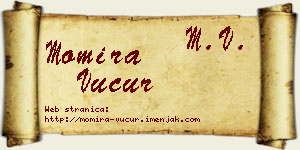 Momira Vučur vizit kartica